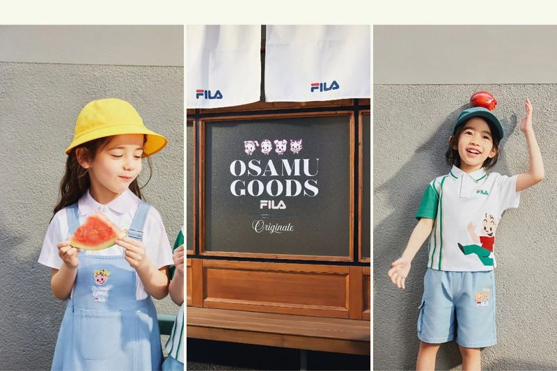 OSAMU GOODS × FILA KIDS